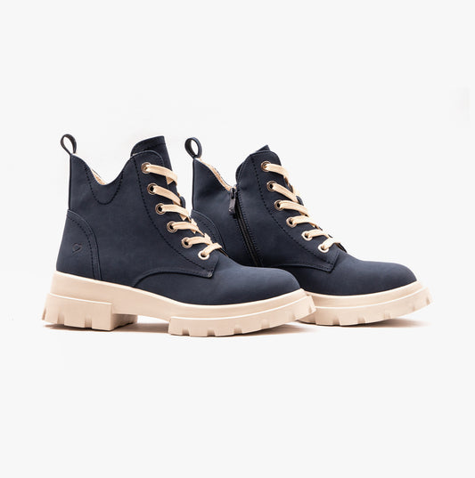 Heavenly Feet CLEA Womens Lace Ankle Boots Midnight