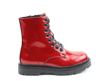 Heavenly Feet JUSTINA2 GLITTER Womens Ankle Boots Red Glitter