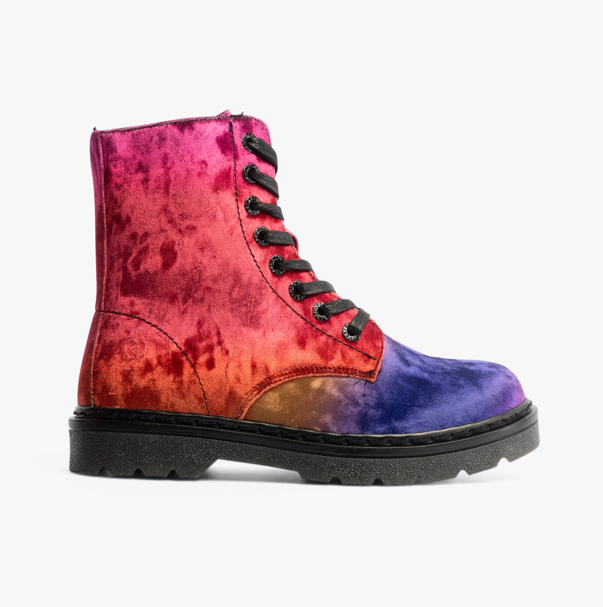 Heavenly Feet JUSTINA2 Womens Lace Up Boots Colour Crush Orange