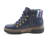 Heavenly Feet CLEMENTINE Womens D-Ring Ankle Boots Navy