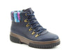 Heavenly Feet CLEMENTINE Womens D-Ring Ankle Boots Navy