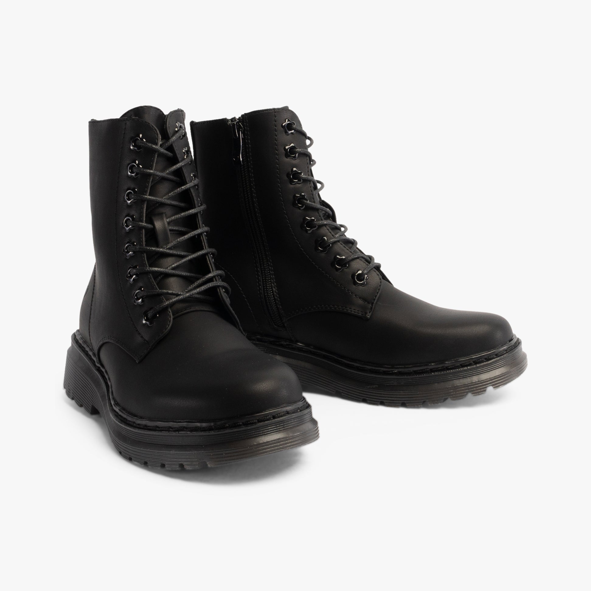 Heavenly Feet EVA Womens Lace Up Boots Black