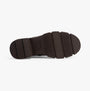 Heavenly Feet REMY Womens Chelsea Boots Chocolate bottom view showcasing the rubber sole design and texture.