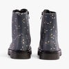 Heavenly Feet JUSTINA2 NEW BEE PRINT Womens Lace Up Boots Ocean