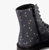 Heavenly Feet JUSTINA2 NEW BEE PRINT Womens Lace Up Boots Ocean
