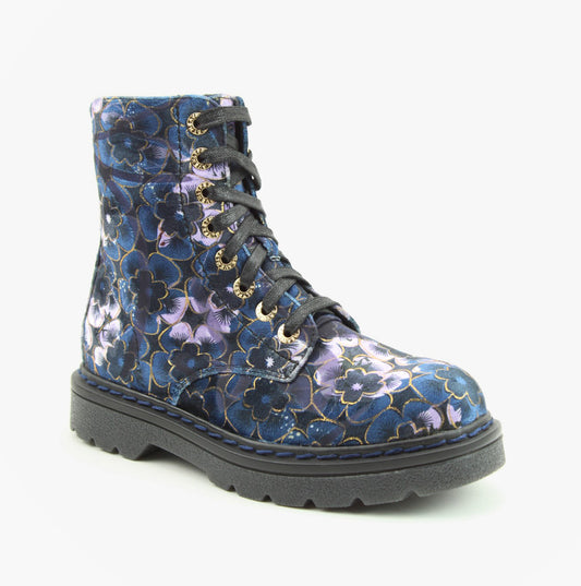 Heavenly Feet MDNGHT JUSTINA2 VIOLA VELOUR Womens Ankle Boots Midnight