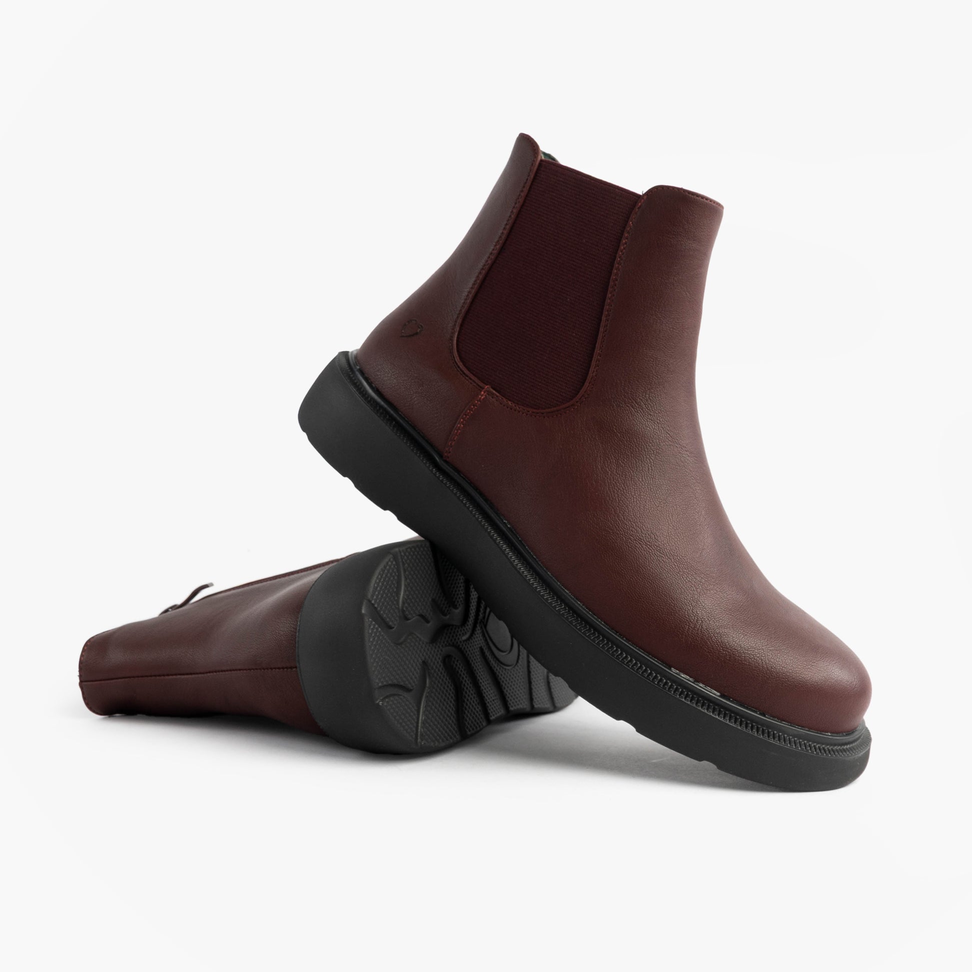 Heavenly Feet AZALEA Womens Chelsea Boots Burgundy