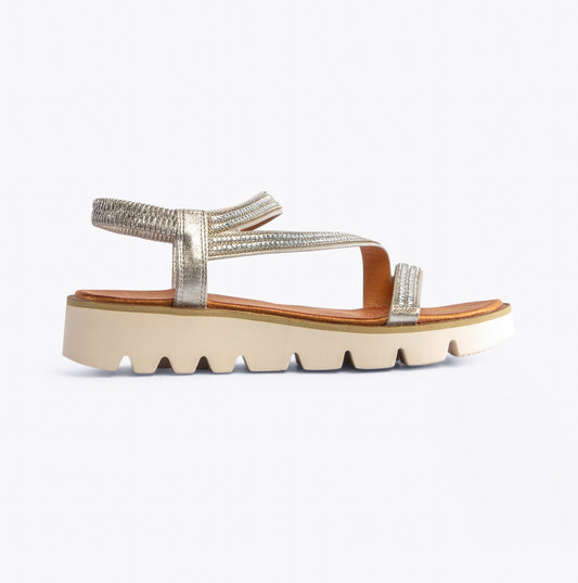 Heavenly Feet FRESCO Womens Sandals Silver
