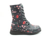 Heavenly Feet MARTINA4 PRINT Womens Ankle Boots Black