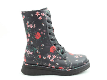 Heavenly Feet MARTINA4 PRINT Womens Ankle Boots Black
