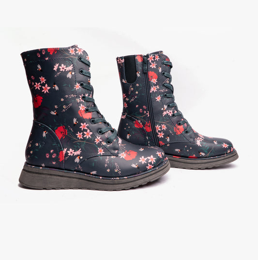 Heavenly Feet MARTINA4 PRINT Womens Ankle Boots Ocean