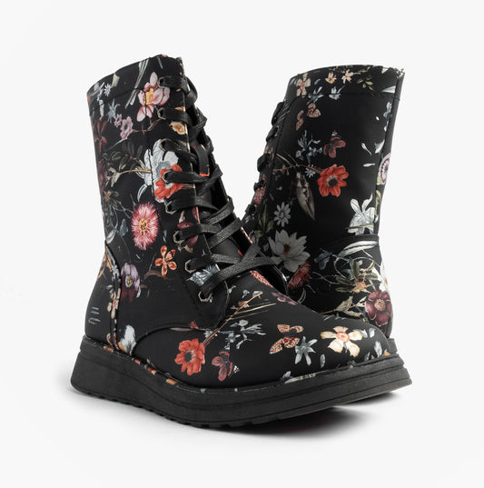 Heavenly Feet Heavenly Feet MARTINA4 PRINT FANTASY Womens Ankle Boots Black