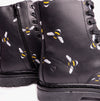 Heavenly Feet JUSTINA2 BEE PRINT Womens Ankle Boots Black