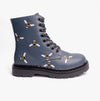 Heavenly Feet JUSTINA2 BEE PRINT Womens Ankle Boots Dark Ocean