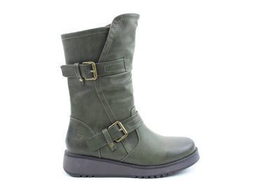 Heavenly Feet HANNAH4 Womens Mid Calf Boots Khaki