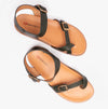 Heavenly Feet PALMA Womens Crossover Sandals Forest