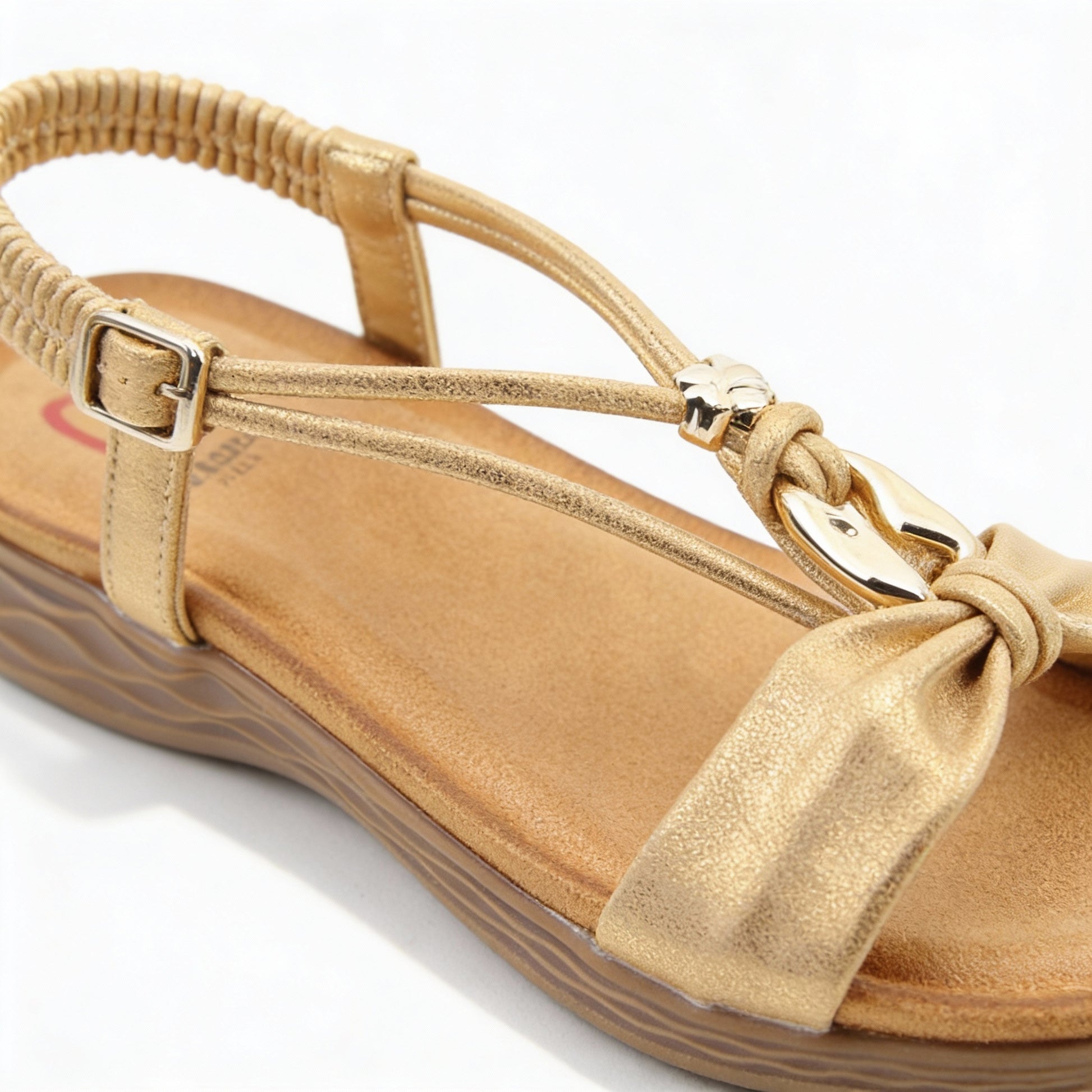 Heavenly Feet CHIME Womens Slingback Sandals Gold