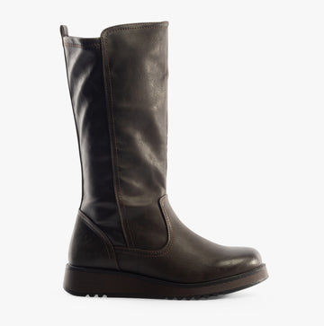 Heavenly Feet LUNA Womens Tall Boots Chocolate