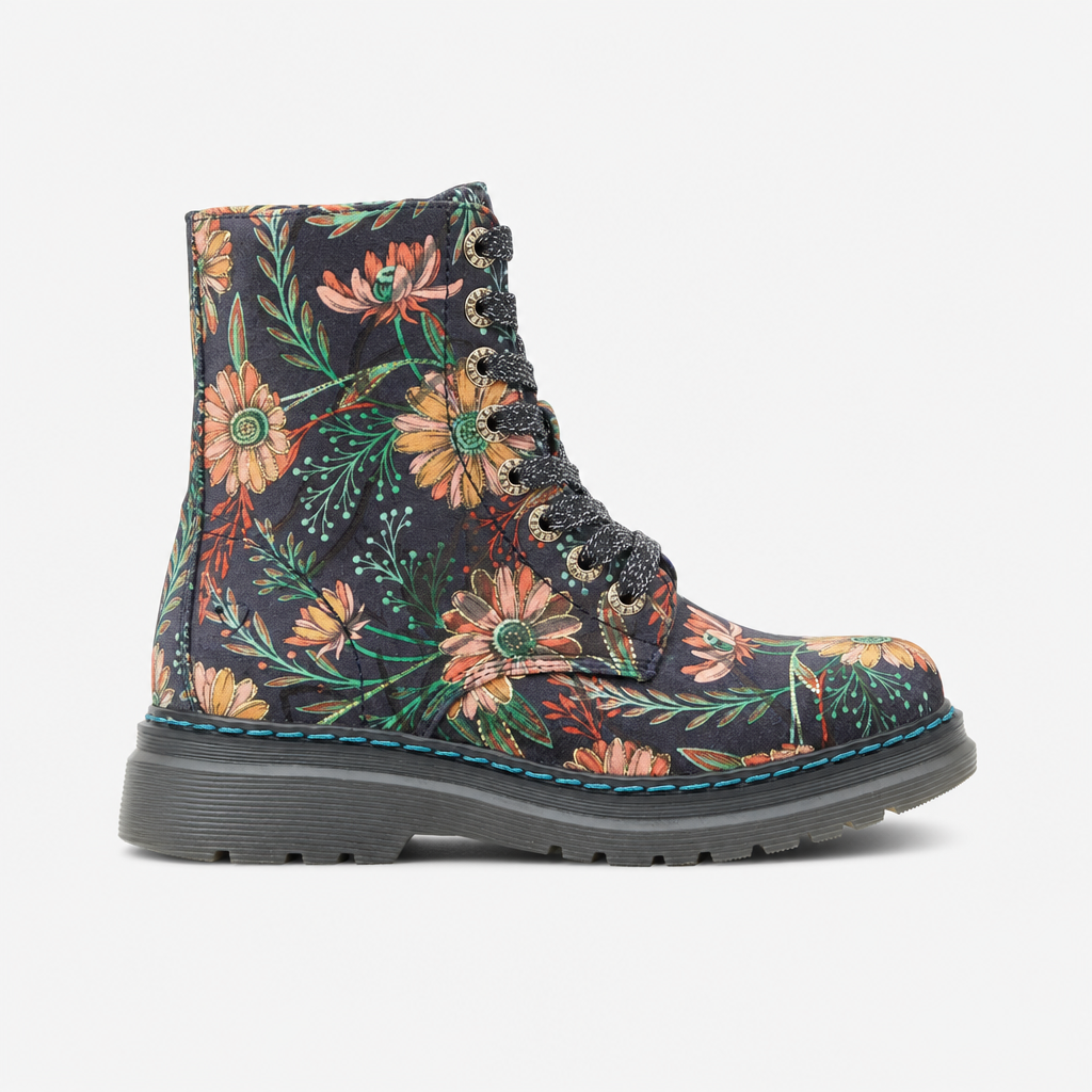 Heavenly Feet LOTTE Womens Ankle Boots Black Daisy