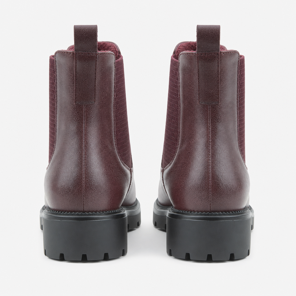 Heavenly Feet BALLY Womens Ankle Boots Burgundy