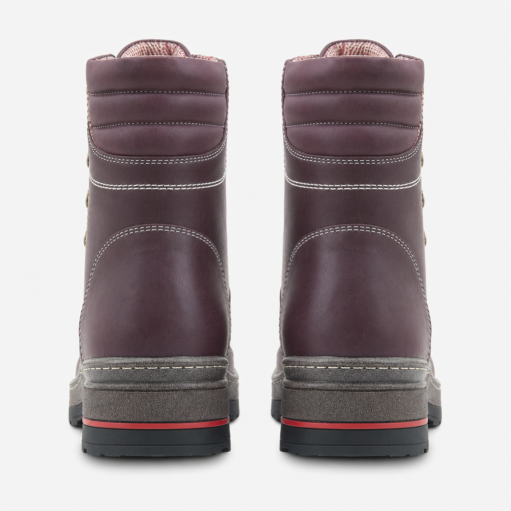 Heavenly Feet MELISSA Womens Ankle Boots Burgundy