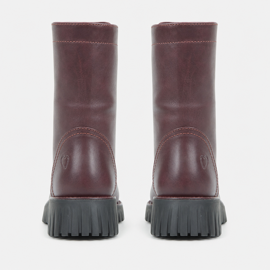 Heavenly Feet MARTINA5 Womens Ankle Boots Burgundy
