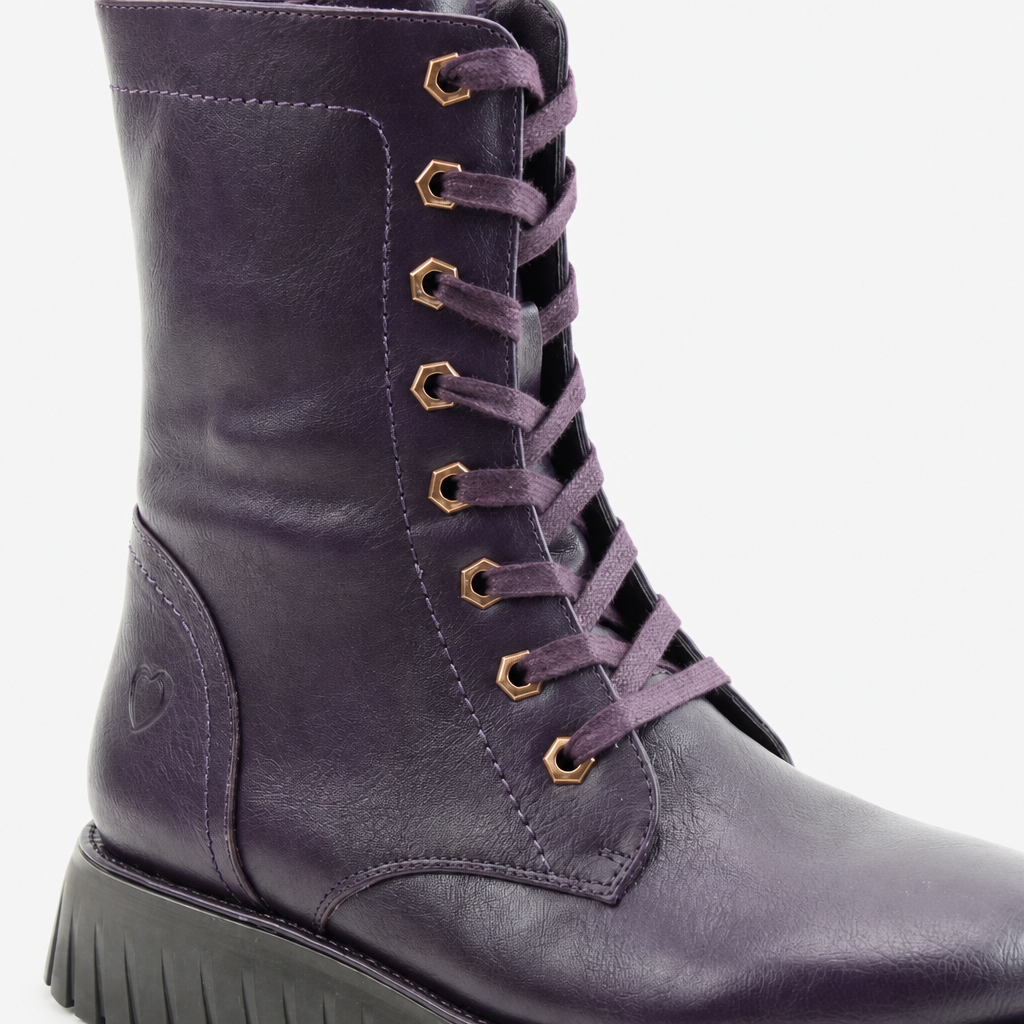 Heavenly Feet MARTINA5 Womens Ankle Boots Purple