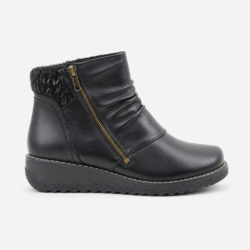 Heavenly Feet PERRY Womens Ankle Boots Black