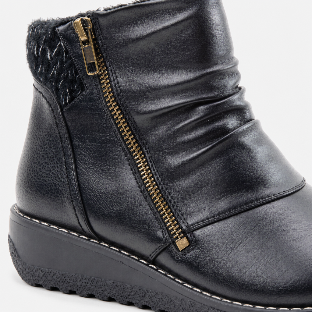 Heavenly Feet PERRY Womens Ankle Boots Black