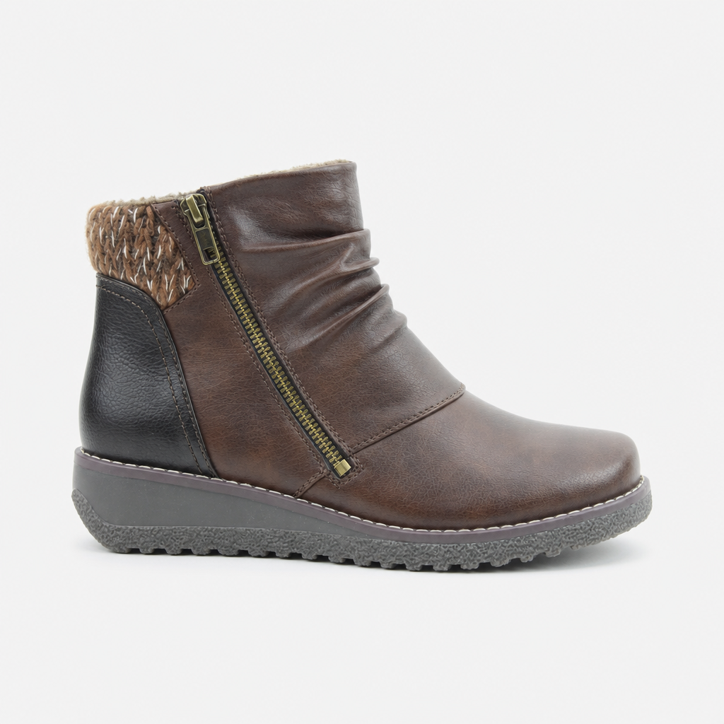 Heavenly Feet PERRY Womens Ankle Boots Chocolate