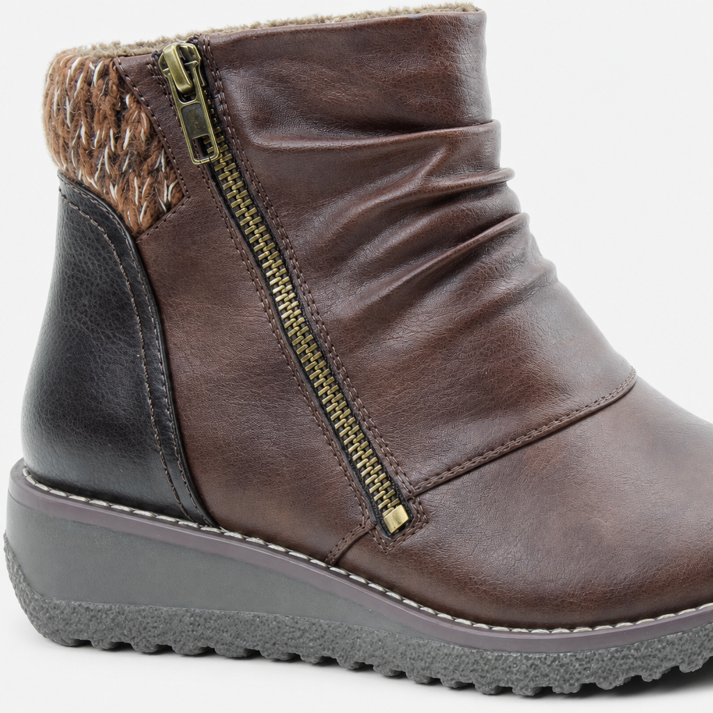 Heavenly Feet PERRY Womens Ankle Boots Chocolate