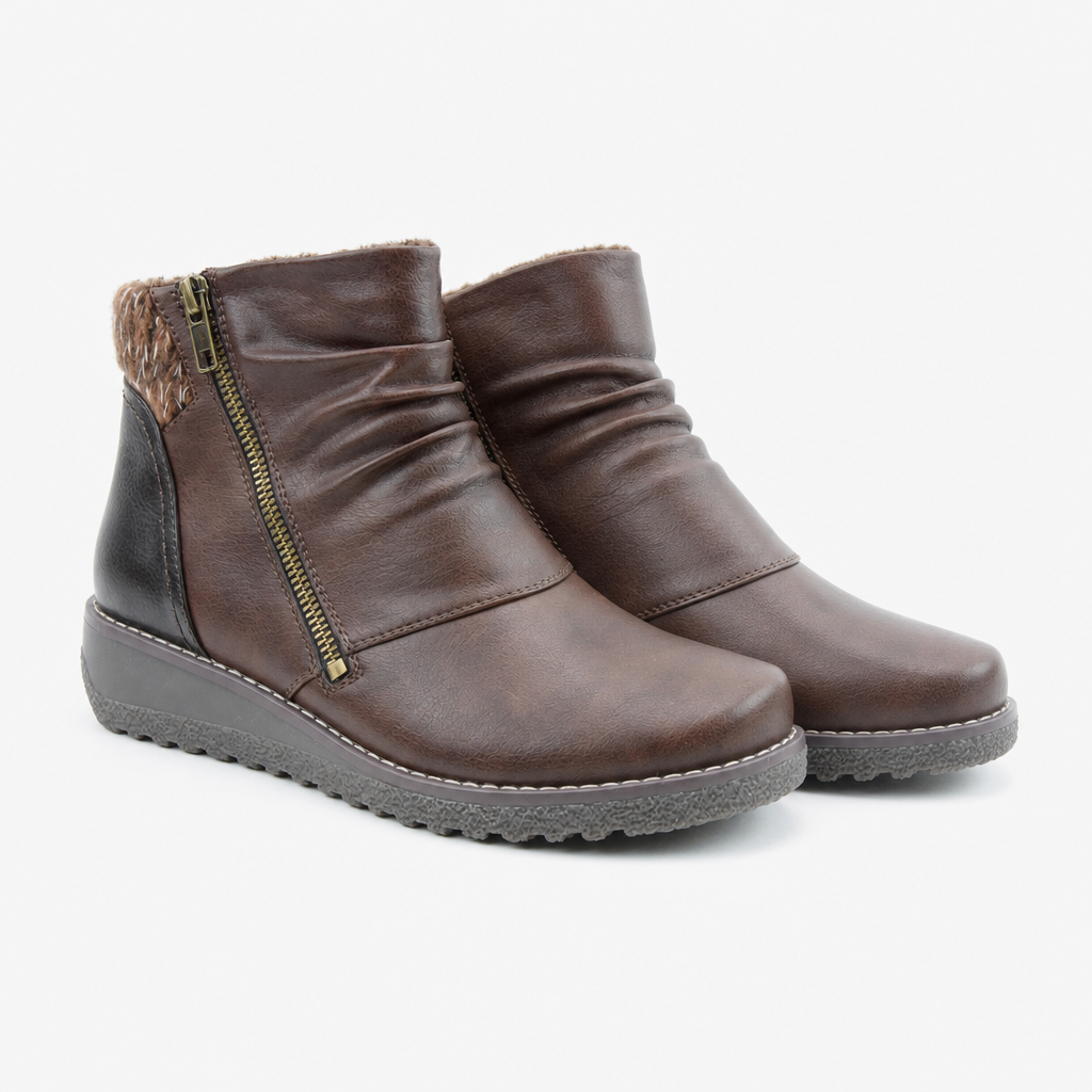 Heavenly Feet PERRY Womens Ankle Boots Chocolate