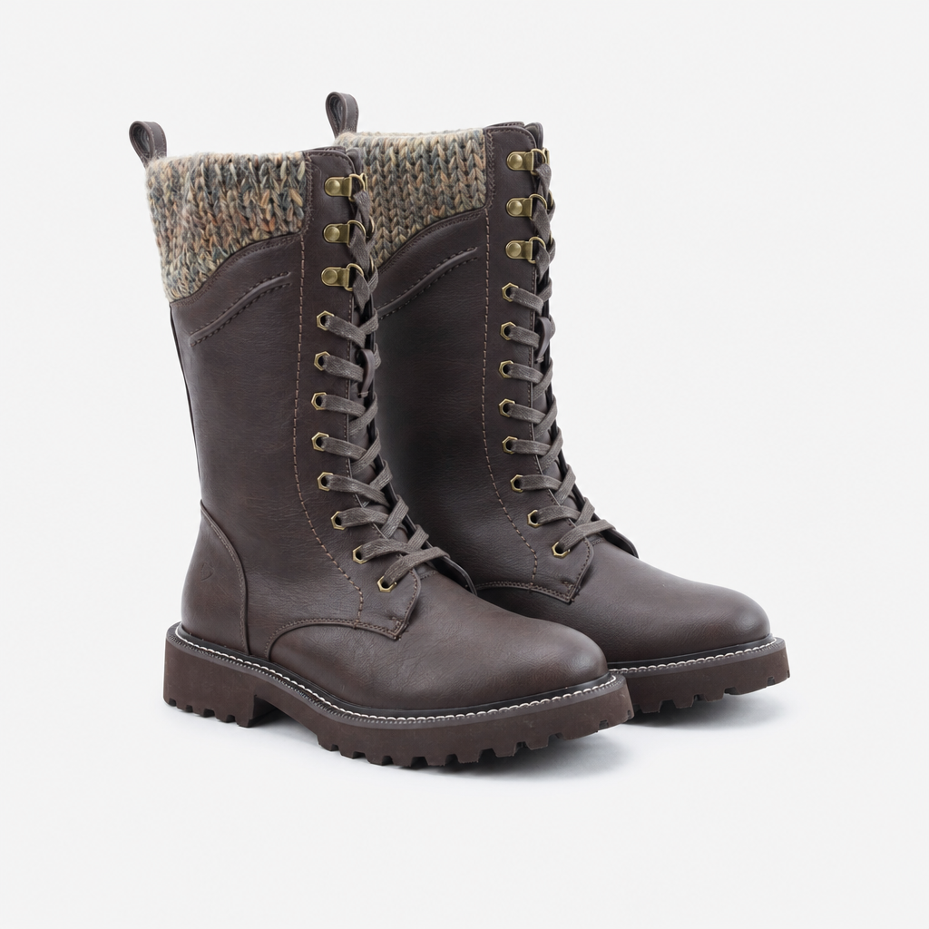 Heavenly Feet LEENA Womens Tall Boots Chocolate