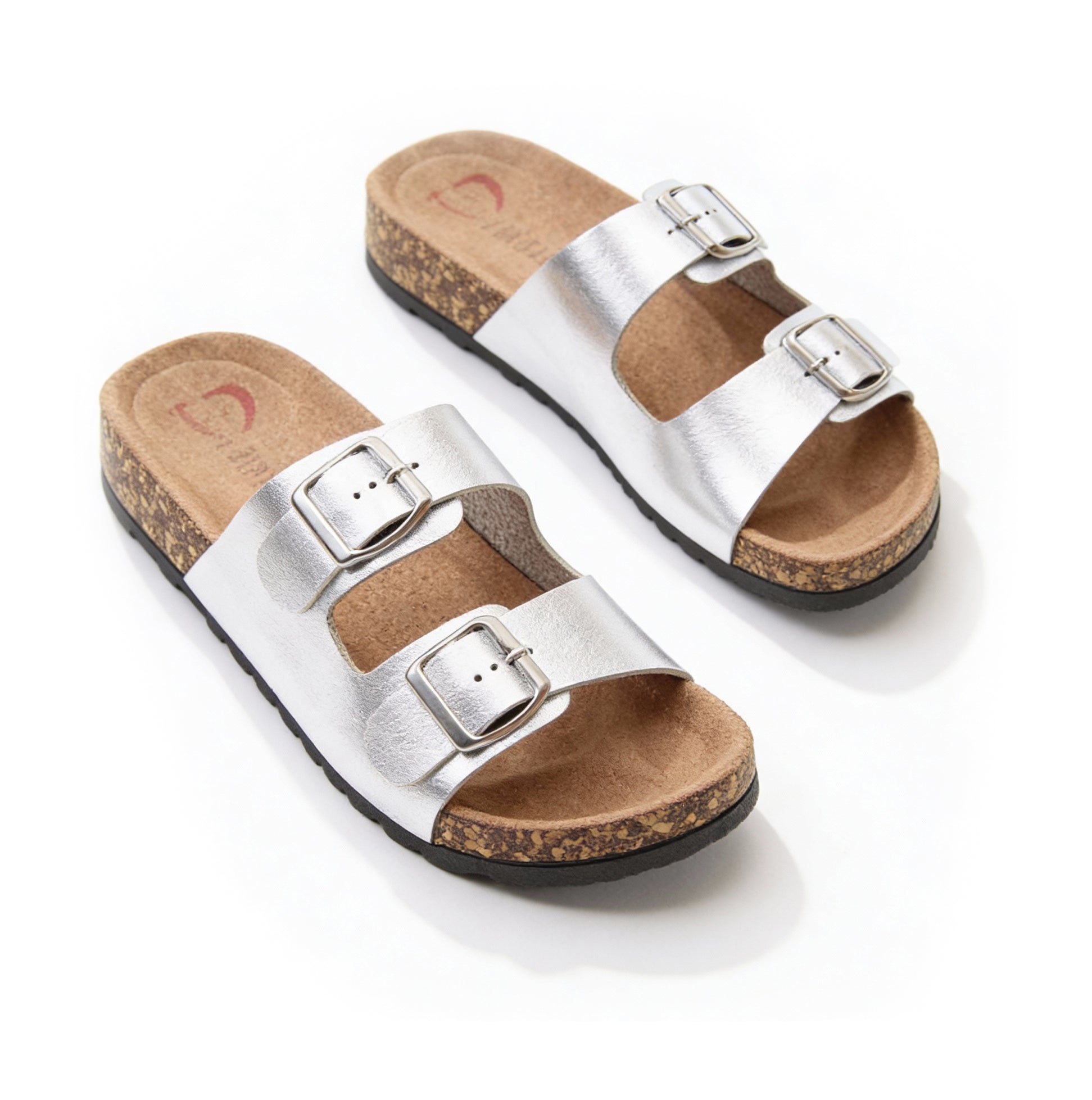 Heavenly Feet HARMONY2 Womens Mules Sandals Silver