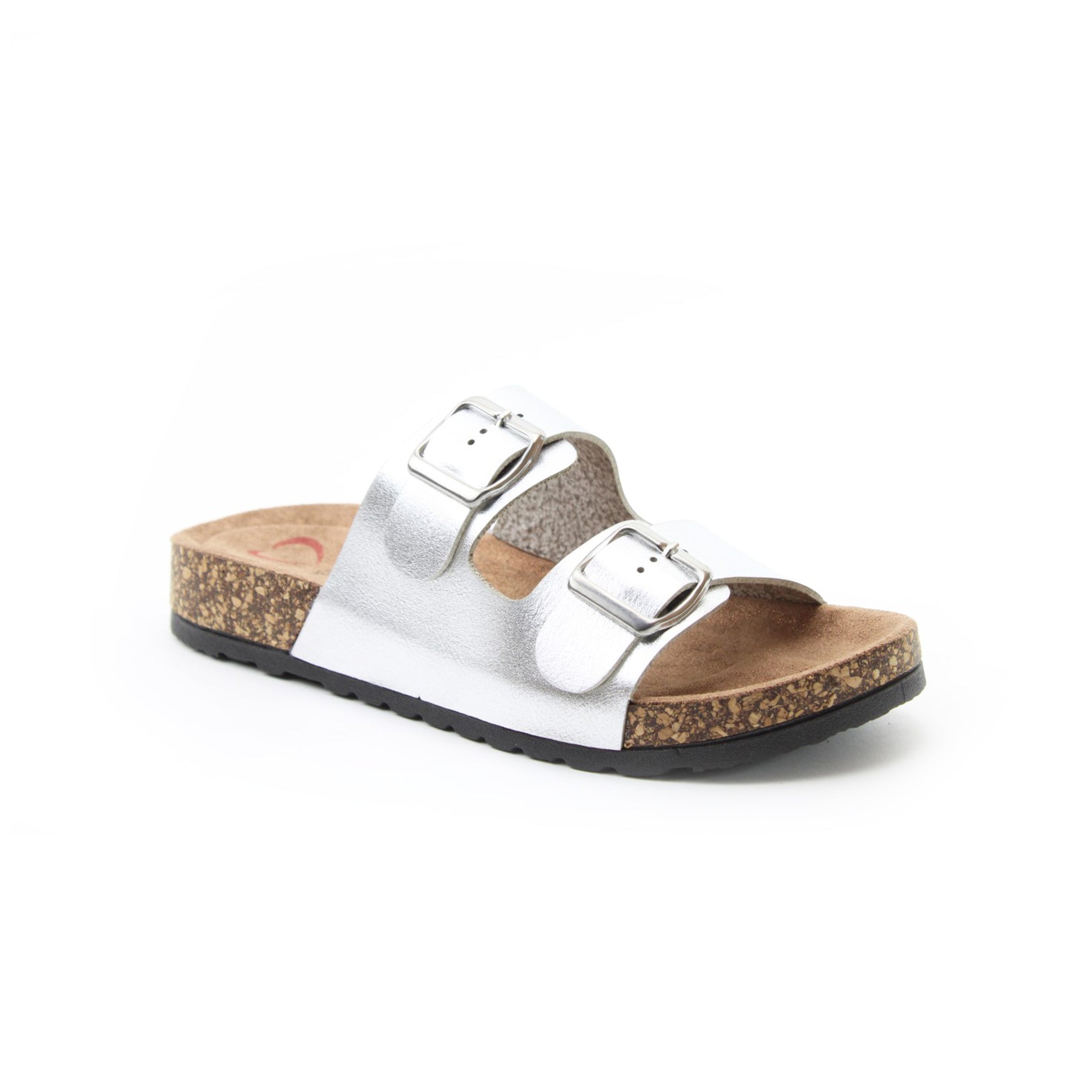 Heavenly Feet HARMONY2 Womens Mules Sandals Silver