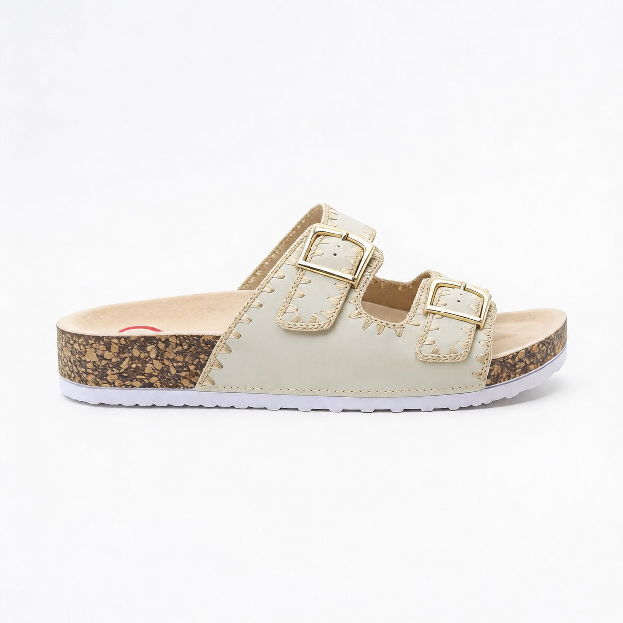 Heavenly Feet SANDY Womens Mules Sandals Beige