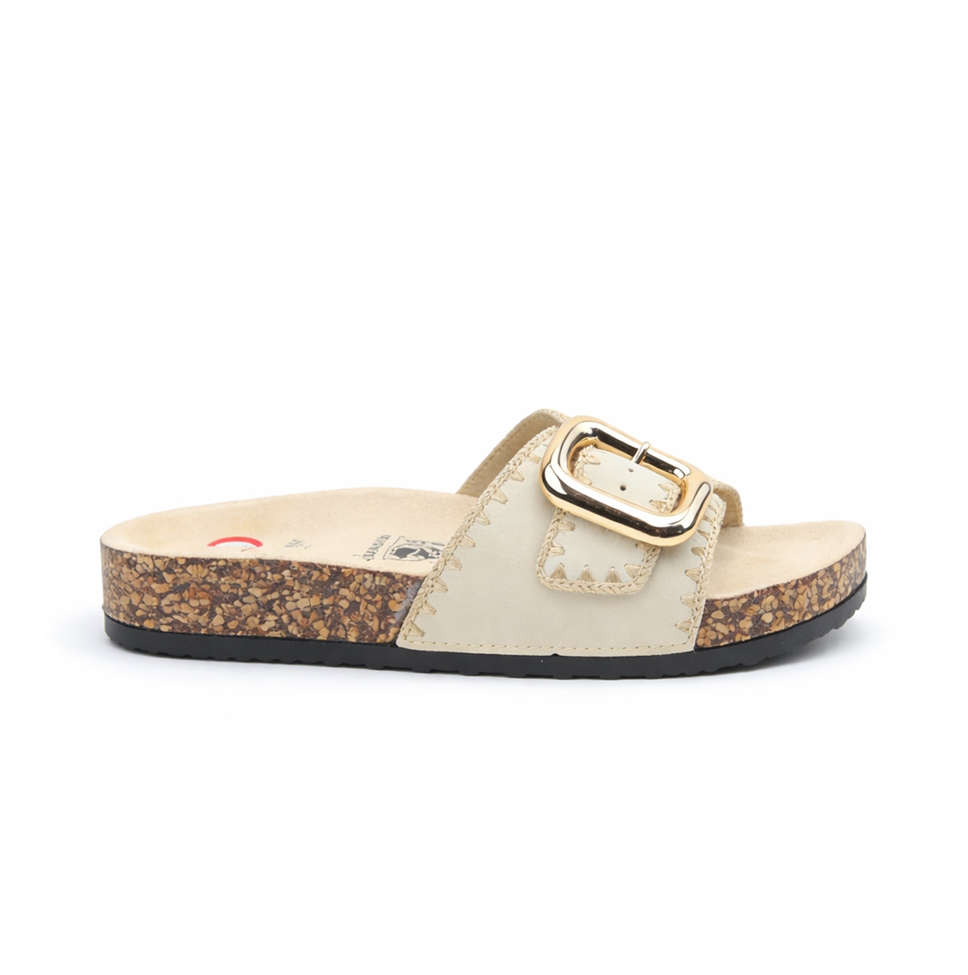 Heavenly Feet REED Womens Mules Sandals Beige