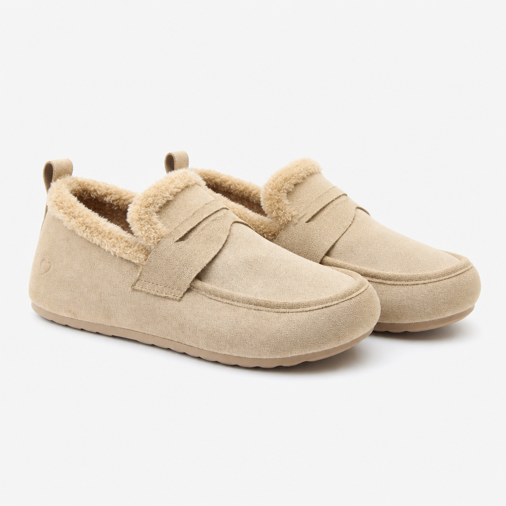 Heavenly Feet PEPPER Womens Full Slippers Beige