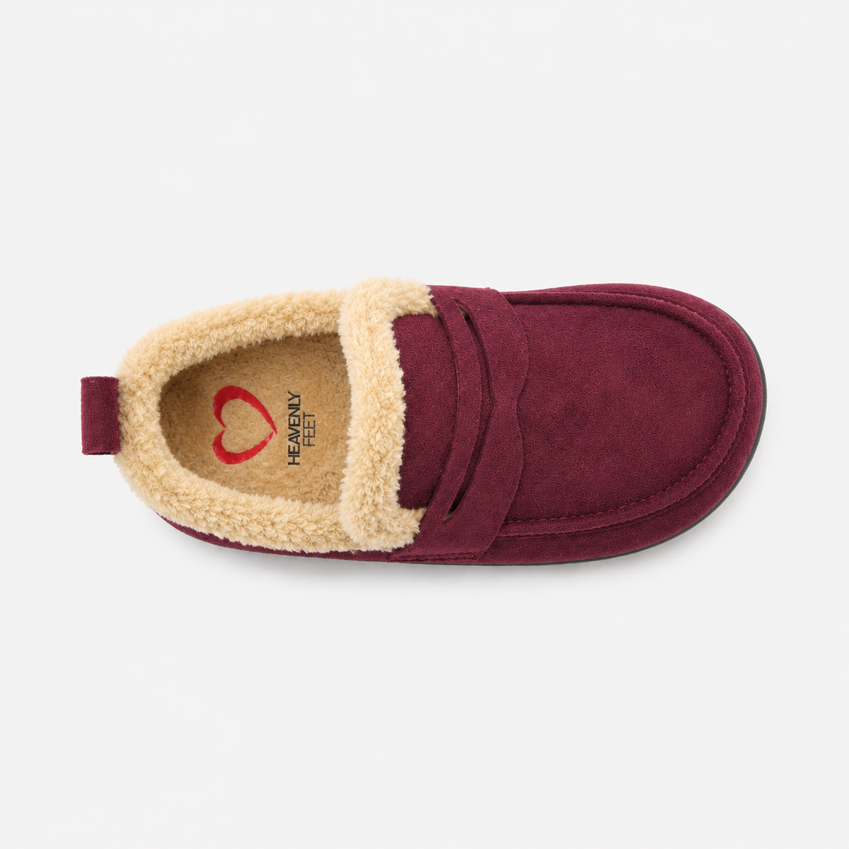 Heavenly Feet PEPPER Womens Full Slippers Burgundy