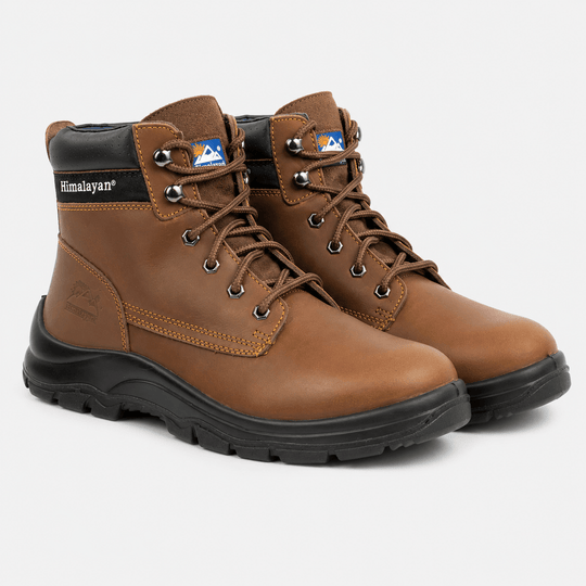 Himalayan 1121 Unisex Steel Toe Safety Boots Brown