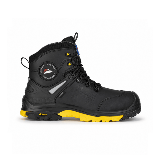 Himalayan 5801 Vibram Zipper Unisex Composite Toe Safety Boots Black
