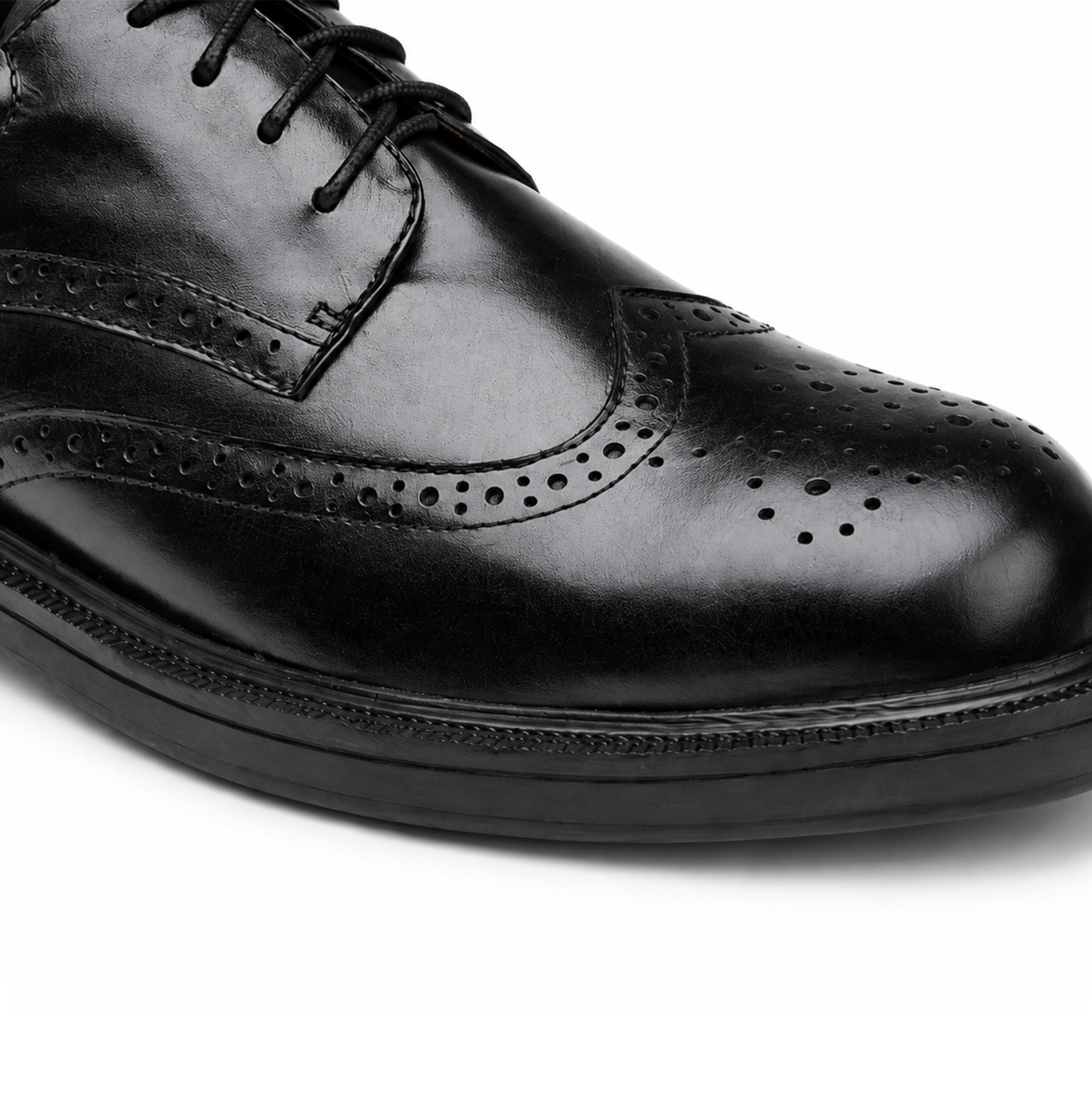 Himalayan 9810BK Mens Brogue Shoes Black