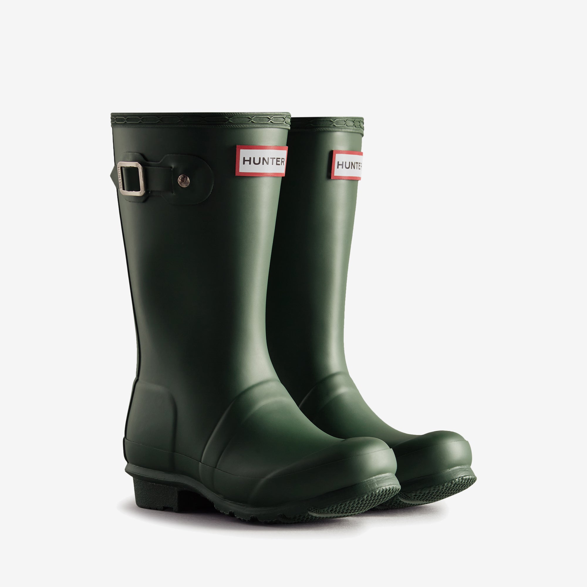 Hunter ORIGINAL BIG KIDS Wellies Green