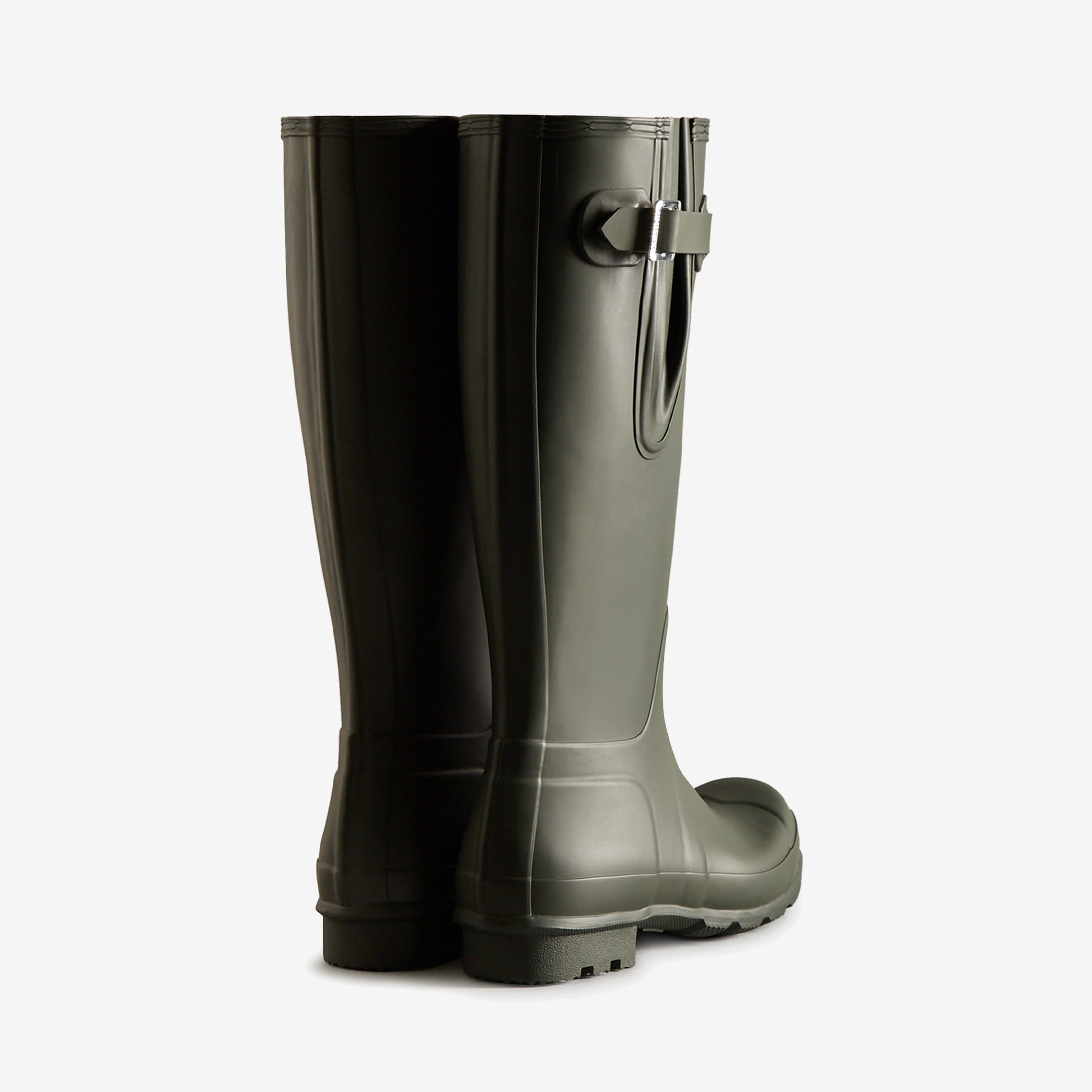 Hunter ORIGINAL SIDE ADJUSTABLE Mens Wellies Dark Olive