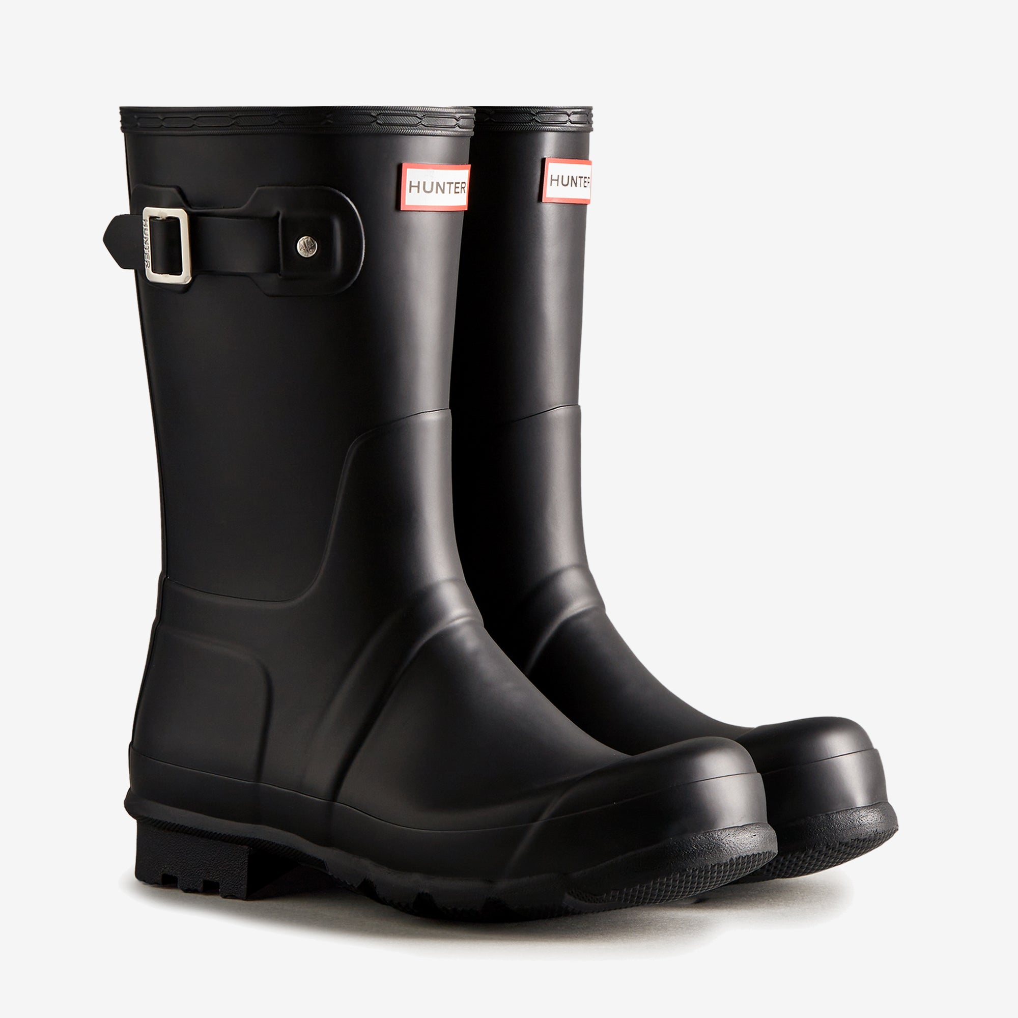 Hunter ORIGINAL SHORT Mens Wellies Black