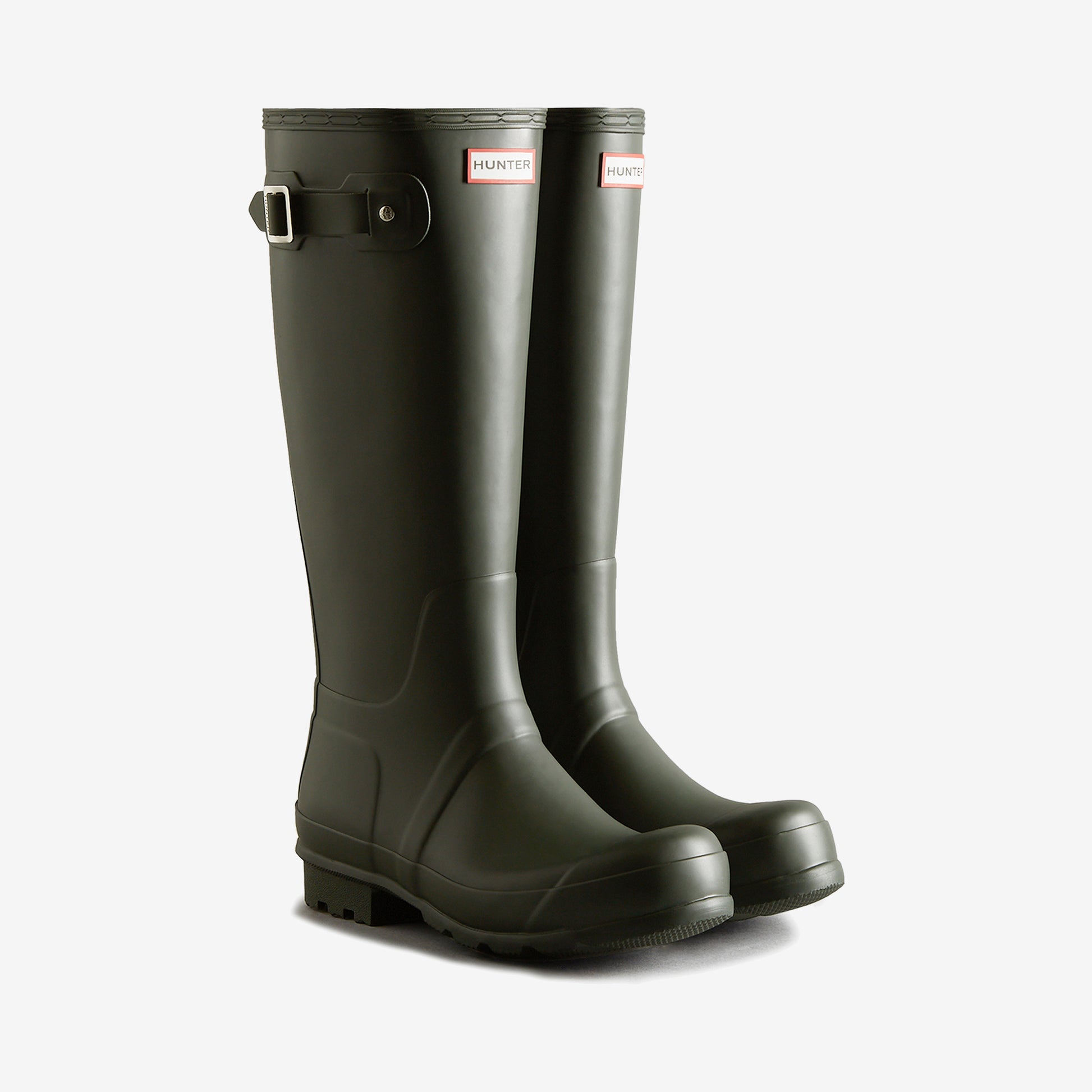Hunter ORIGINAL TALL Mens Wellies Dark Olive