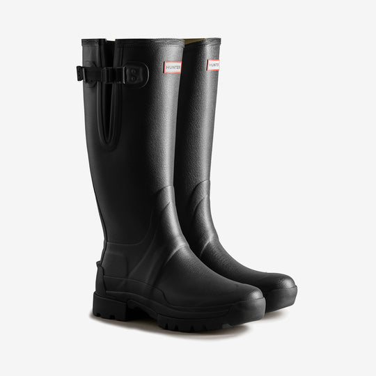 Hunter BALMORAL ADJUSTABLE 3MM Mens Wellies Black