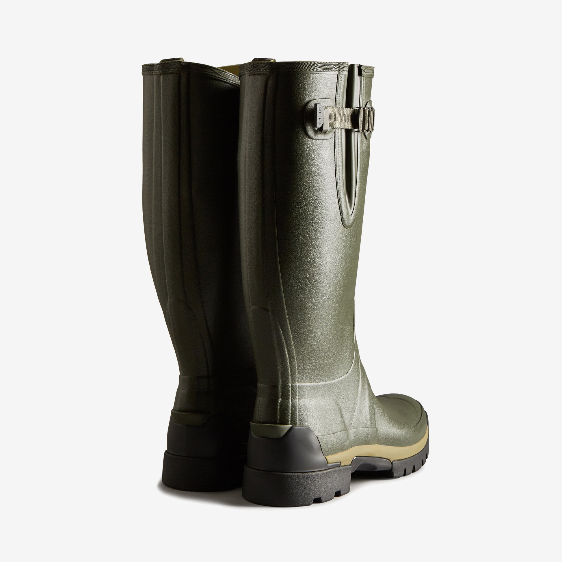 Hunter BALMORAL ADJUSTABLE 3MM Mens Wellies Dark Olive