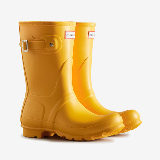 Hunter ORIGINAL SHORT Womens Wellies Yellow