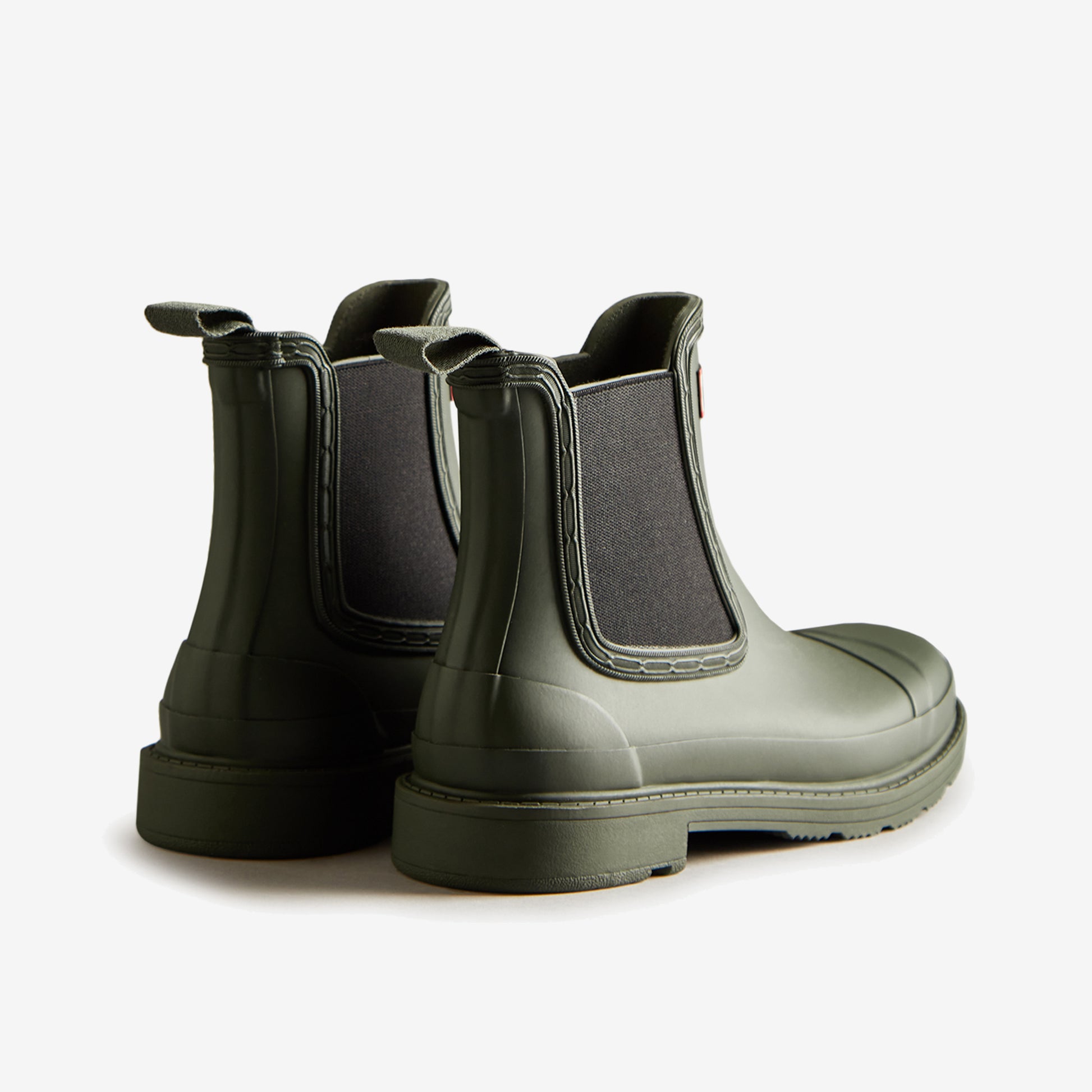 Hunter CHELSEA COMMANDO Womens Wellies Dark Olive